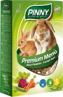 Корм Pinny Premium Menu Rabbit для карликовых кроликов, с морковью, горохом и свеклой, 2.5 кг