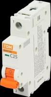 Автоматический выключатель TDM Electric ВА47-60 1P C25 А 6 кА SQ0223-0079