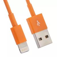 USB кабель для Apple iPhone, iPad, iPod 8 pin оранжевый, европакет LP