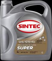 SINTEC Масло Моторное Полусинтетическое Super 3000 10w40 Api Sg/Cd 4л