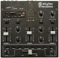 Skytec 4-Channel USB MP3 In-Built Effects EQ Portable Compact DJ Deck Mixer Crossfader