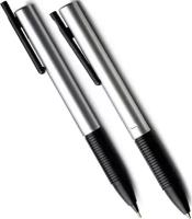 Lamy 139/339 Набор ручка-роллер + карандаш + кожаный футляр lamy tipo, серебристый / черный