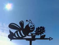 Флюгер металлический на крышу Пчелка