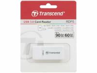 Картридер Transcend Картридер SDXC/microSDXC Transcend TS-RDF5W, внешн., белый (USB3.0) (ret)