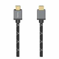 Кабель аудио-видео HAMA H-205240, HDMI (m) - HDMI (m), 3м, GOLD, черный/серый [00205240]