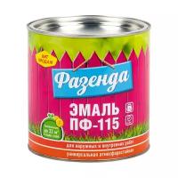 Эмаль ПФ-115 Ленинградские краски Фазенда, алкидная, глянцевая, 2,7 кг, зеленая