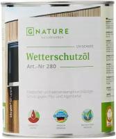 Защитное Масло Gnature 280 Wetterschutzol 0.375л 2063 Серый Зелёно-Белый для Наружных, Деревянных Фасадов