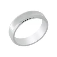 Кольцо обручальное из серебра Серебро России МАК25035, размер 15.5