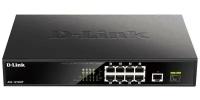 D-Link Сетевое оборудование DGS-1010MP A1A Неуправляемый коммутатор с 9 портами 10 100 1000Base-T, 1 портом 1000Base-X SFP, функцией