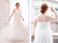 Длинное белое венчальное свадебное платье А-силуэта с вшитым корсетом. На заказ по индивидуальным меркам