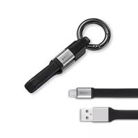 Кабель-брелок INTERSTEP USB - Micro USB 0.1m Black (72088)