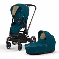 Коляска 2в1 Cybex Priam 4, Mountain Blue / Matt Black