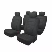 Чехлы CARFORT MODERN для передних и задних сидений, ткань, черный цвет, 13 предметов
