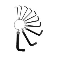 Тундра Набор ключей усиленных шестигранных на кольце тундра, 1.5 - 10 мм, 10 шт