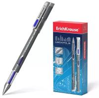 Ручка гелевая Erich Krause Megapolis Gel (92) серый диаметр 0.5мм синие чернила линия 0.35мм