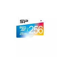 Карта памяти MicroSDXC 256Gb Silicon Power SP256GBSTXBU1V10SP Elite Class 10 UHS-I (SD адаптер)