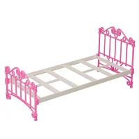 Мебель Огонёк Кроватка, розовая, без постельных принадлежностей, в пакете