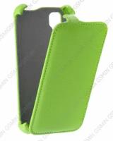 Кожаный чехол для Explay Onyx Aksberry Protective Flip Case (Зелёный)
