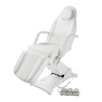 Кресло косметологическое с электроприводом Med-Mos ММКК-3 (КО-176DP-02) с ножной педалью и пультом управления, белый