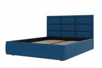 Интерьерная кровать Нью 1600 с ящиком синий