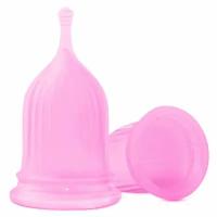 Розовая менструальная чаша HANNA (розовый)