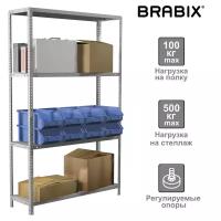 Стеллаж металлический Brabix MS Plus-185/50-4 (S241BR155402) (1)