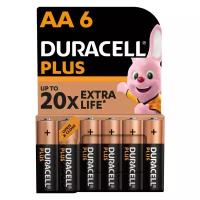 Батарея Duracell АА LR6-6BL PLUS 6 шт