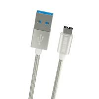 Кабель INTERSTEP USB - Type-C Nylon 1m Ultra Violet (58530)