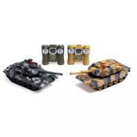 Машины Без бренда Танковый бой «Великое сражение», на радиоуправлении, 2 танка, с эффектом дыма