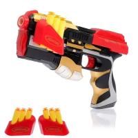 Детское оружие с мягкими пулями Без бренда Пистолет «Бластер», стреляет присоскам, 6 шт