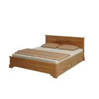 Кровать двуспальная с ящиками из массива дерева Классика, спальное место (ШхД): 160х200