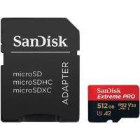 Карта памяти Sandisk micro SDXC 512Gb Extreme Pro UHS-I U3 V30 A2 + ADP (200/140 MB/s)