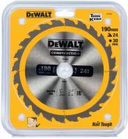 Пильный диск по дереву DEWALT 190x30мм 24T DT1944