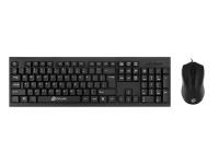 Комплект проводной клавиатура+мышь Oklick 620M, USB, Черный 475652
