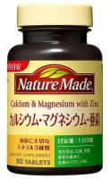 Комплекс кальций+магний+цинк Nature Made Calcium & Magnesium With Zinc