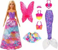Набор игровой Barbie Дримтопия 3в1 кукла и аксессуары