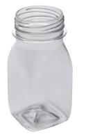 Бутылка Комус прозрачная с крышкой 0,1 л, ПЭТ d-38 мм BRC, широкое горло, 600 шт (38.100-3.1.14)