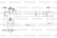 PATRON PDS0558 Вал приводной HYUNDAI KIA IX35 / Sportage SL 2.0i AT AWD 14- пром. вал с опорой 1шт