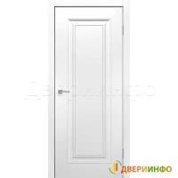 Дверь Ес дорс Лира, Экошпон Эмалит, глухое (полотно) (600*2000 мм., белый эмалит)