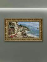 Картина из гобелена Декарт пано гобеленовое в раме на стену тканый гобелен