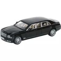 Машина инерционная MX 33438 Bentley Mulsanne Grand Limousine свет и звук черный 1:24