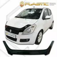 Дефлектор капота для Suzuki Splash 2008-2012 Classic черный