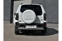 LADA NIVA TRAVEL 2021- Защита заднего бампера d75х42 дуга LNTZ-003566 Niva Travel Lada 2021-наст.вр