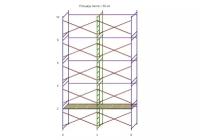 Леса строительные (ДхВ) 6х10 метра с 1 ярусом настилов