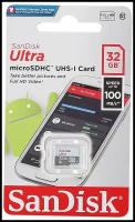Micro SD 32GB SanDisk Class 10 Ultra UHS-I 100MB/s SDSQUNR-032G-GN3MN