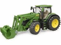 Bruder Трактор John Deere 7R 350 с фронтальным погрузчиком 03-151