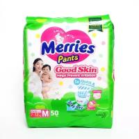 Подгузники Merries Подгузники-трусики Merries Good Skin M, 7-12 кг, 50 шт