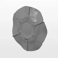 Колпак на литой диск Antera - Покрашенный (алюминий) (Один колпак / 3DP115-4)