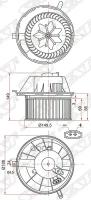 Мотор Отопителя Салона Audi A3 03-/Skoda Octavia 04-/Vw Tiguan 07- Sat арт. ST-1K1819015