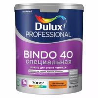 Краска для стен и потолков DULUX Professional Bindo 40, латексная специальная, полуглянцевая база BW 9 л